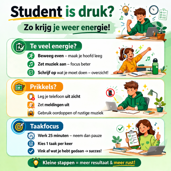 Studenten die vastlopen? Dit helpt ze in beweging komen.