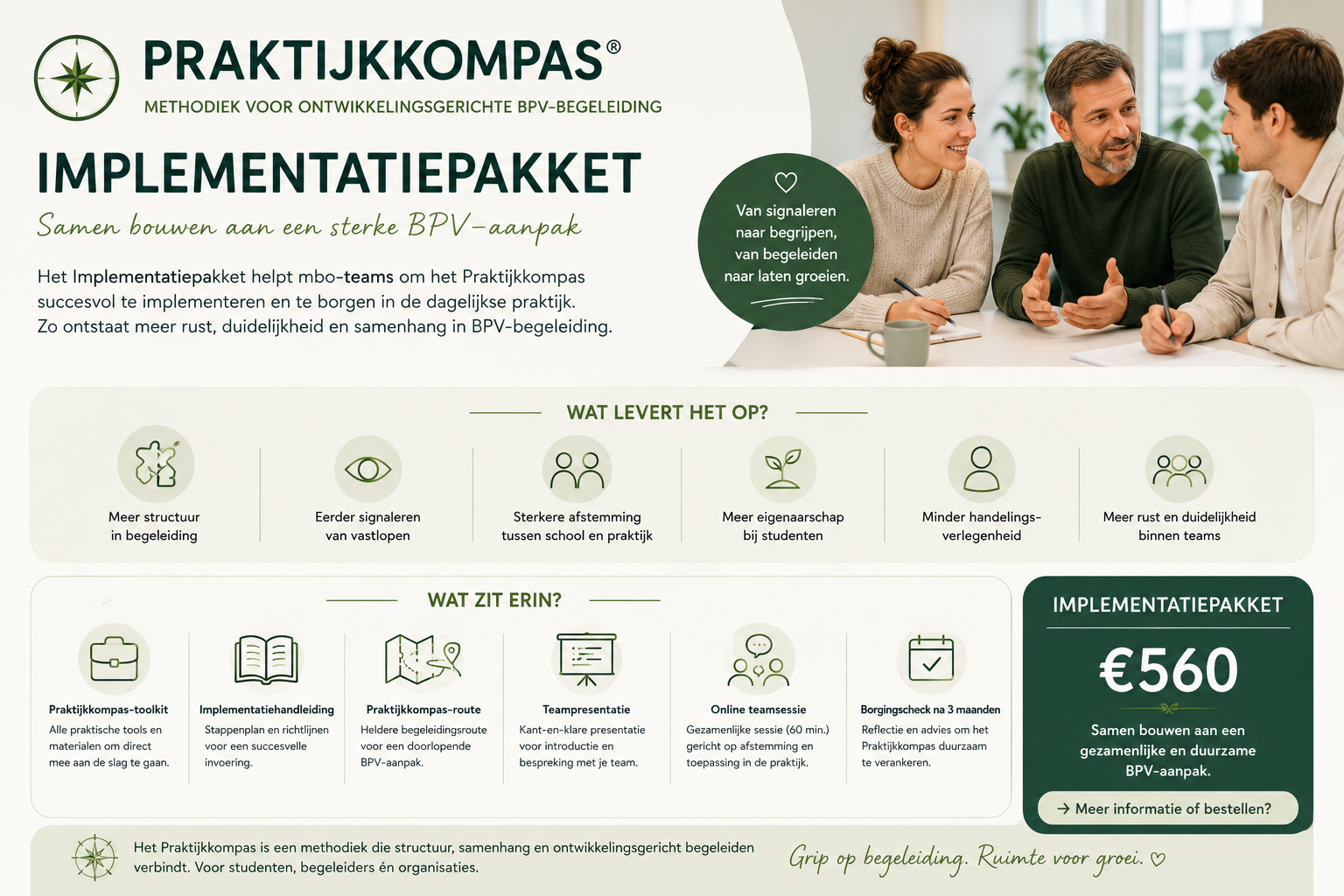 Het Praktijkkompas implementatiepakket voor gehele opleiding