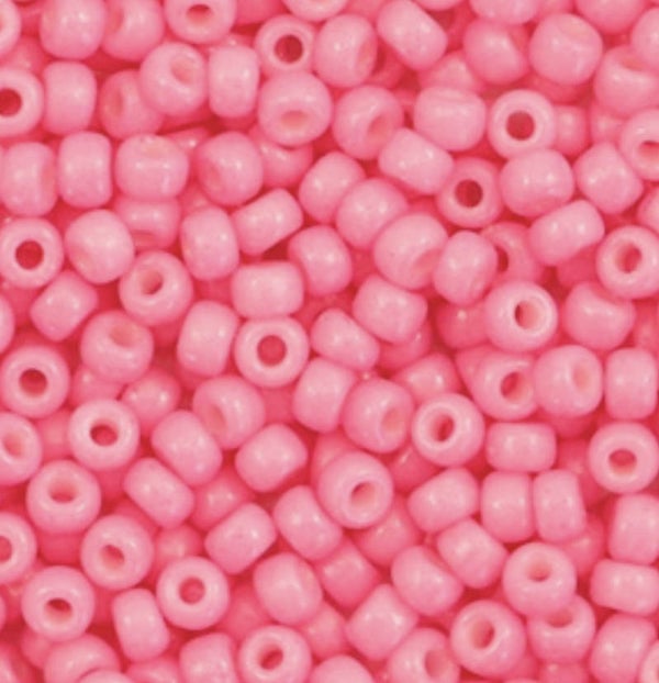 Miyuki rocailles 8/0 3mm Duracoat Opaque carnation pink 8-4467