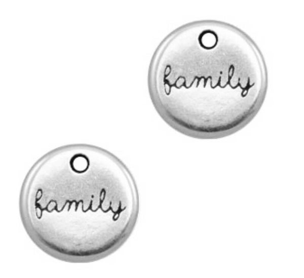 DQ bedel family zilver nikkelvrij. 