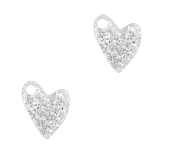 Plexx bedel / hanger glitter silver