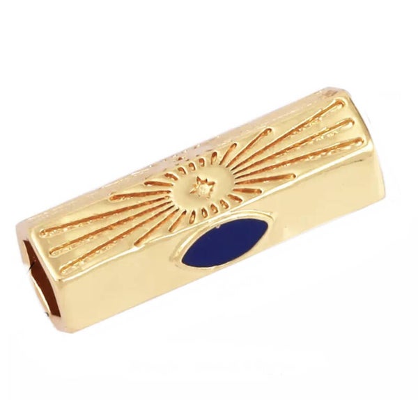 Message Beads stars Blue - Gold