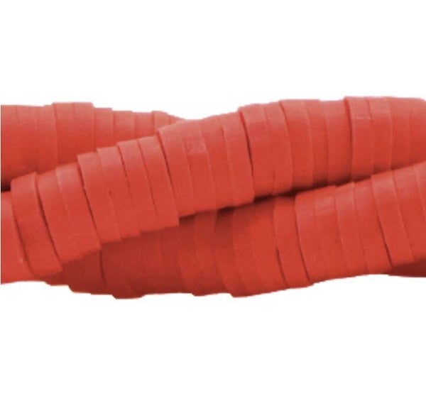 Katsuki kralen 4mm Deep tangerine Tango red