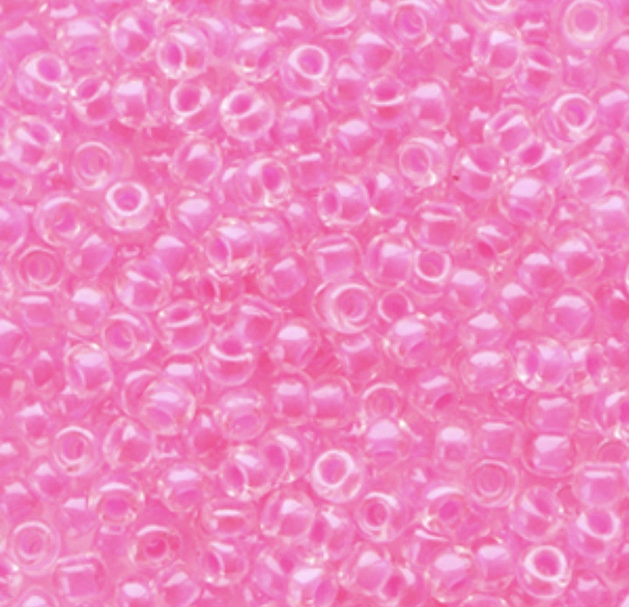 Miyuki rocailles 8/0 3mm luminous pink 8-4299