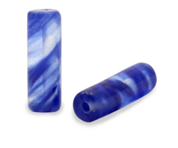 Natuursteen kralen tube 13x4mm Lolite blue 