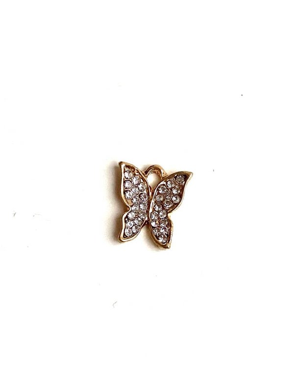 Bedel Butterfly met steentjes Goud