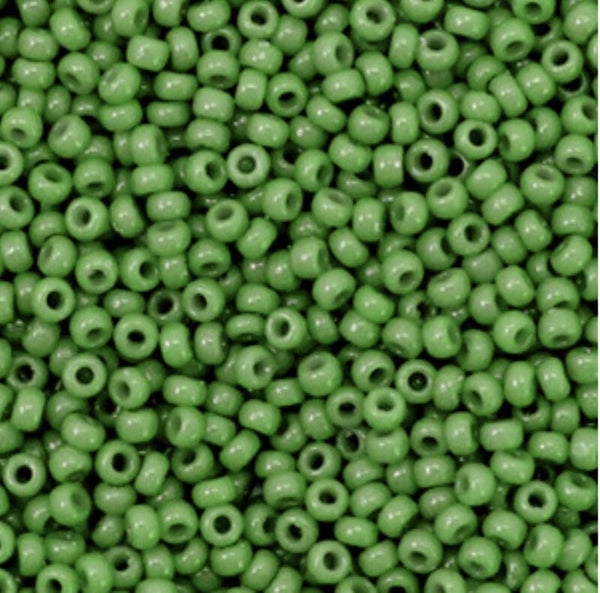 Miyuki 11/0 2mm Opaque green 11-411