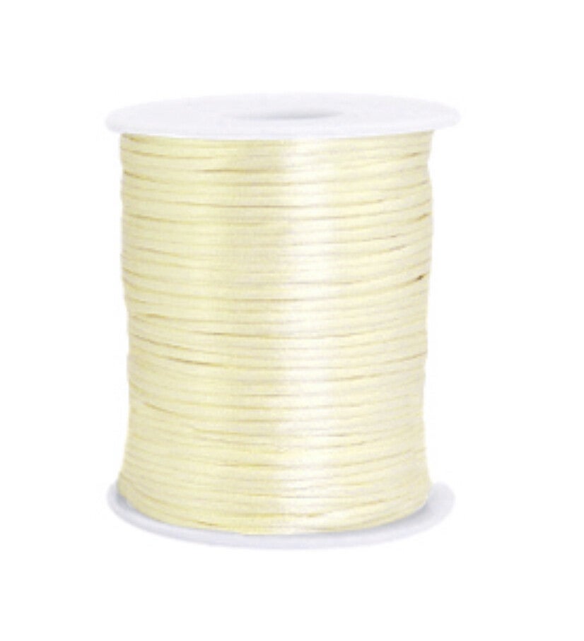 Satijn koord 1,5 mm Tender yellow 4 meter