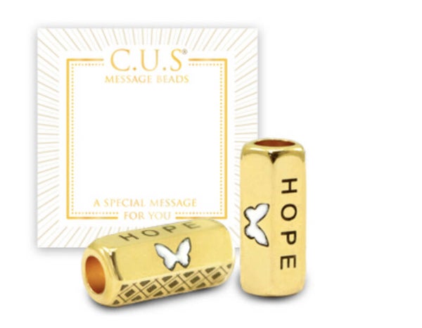 C.U.S message Beads DQ Butterfly & Hope