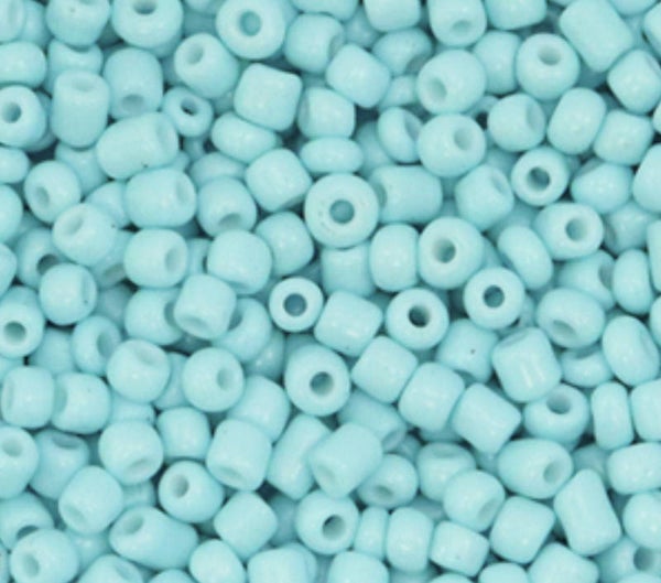Rocailles 8/0 3mm light turquoise blue