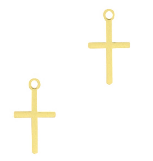 Bohemian bedel kruis Goud