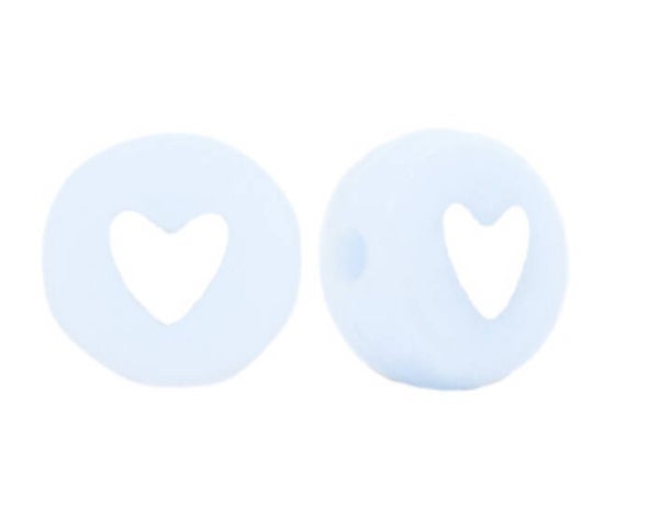 Hartjes kralen soft blue