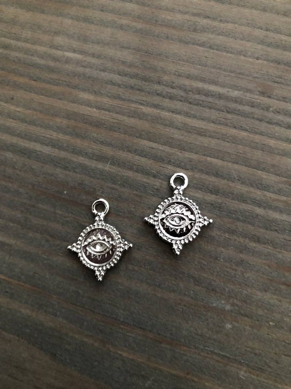 Bedel / hanger eye charm zilver 