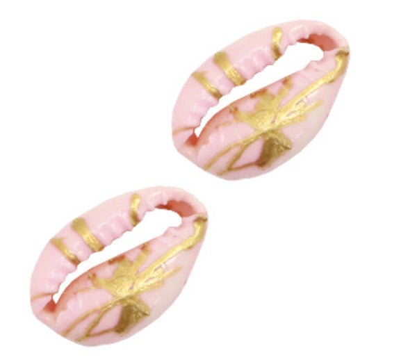 Kauri schelp special Gold-line light pink.