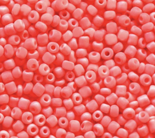 Rocailles 12/0 2mm Fiesta pink 