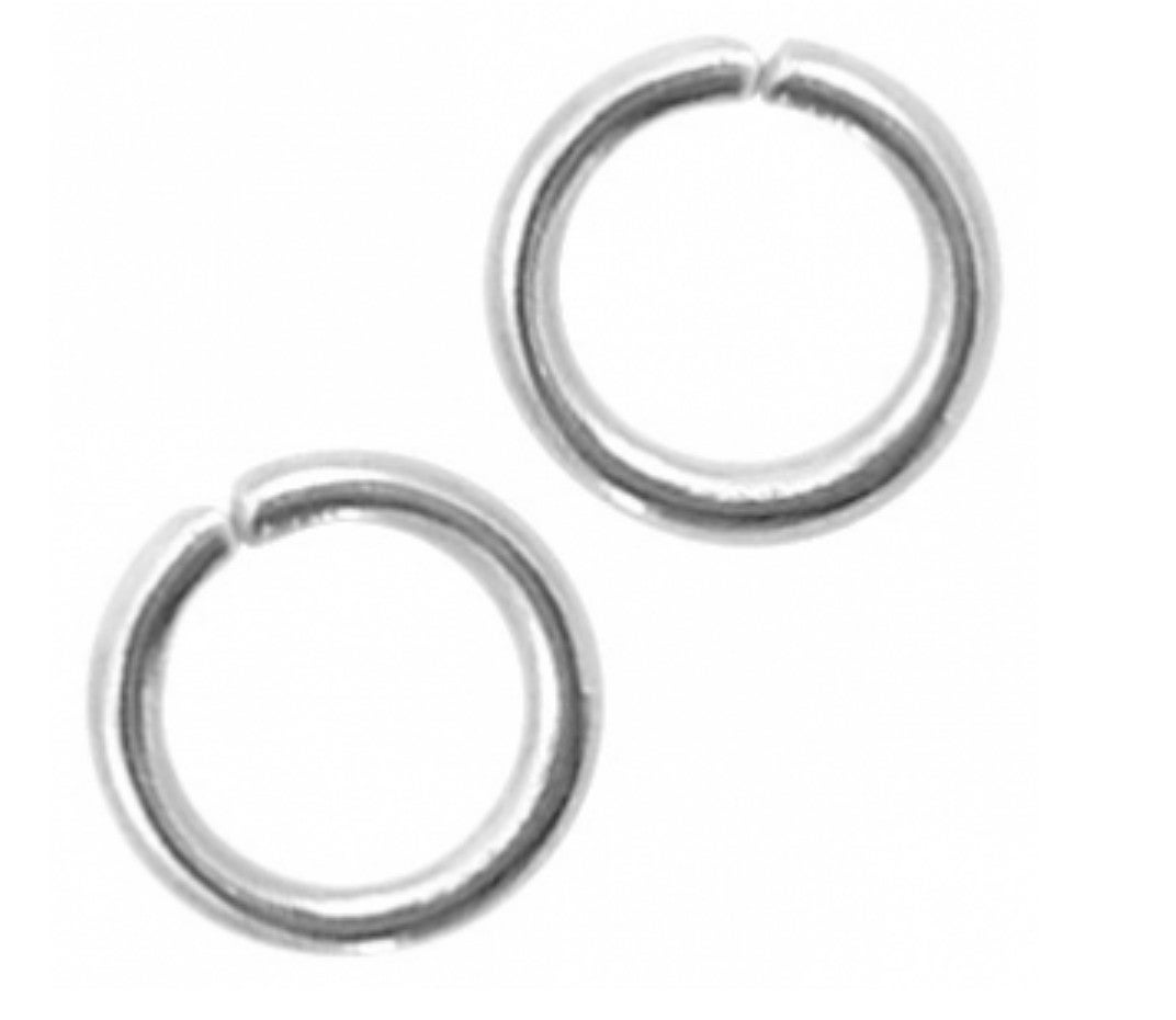 Stainless steel buigringen 4mm zilver 50 stuks