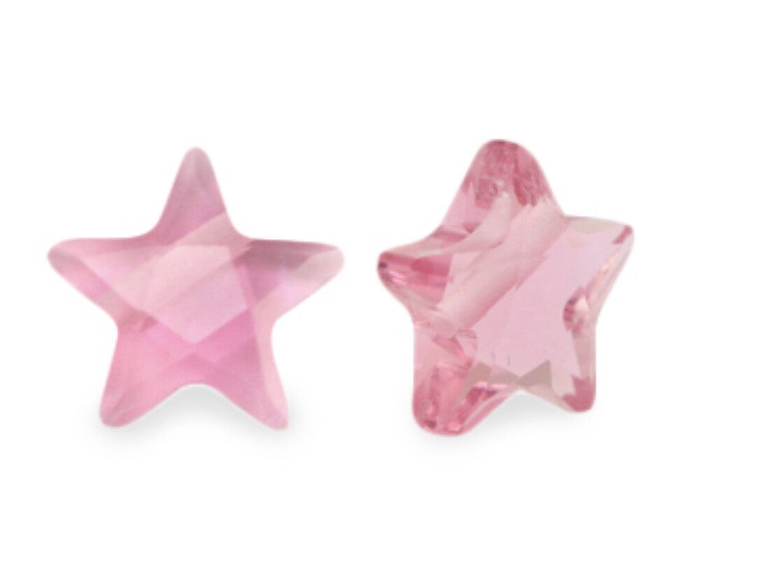 Facet fashion kralen Ster Indian pink