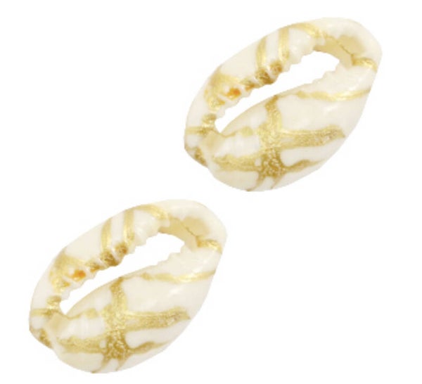 Kauri schelp special goldline off white 