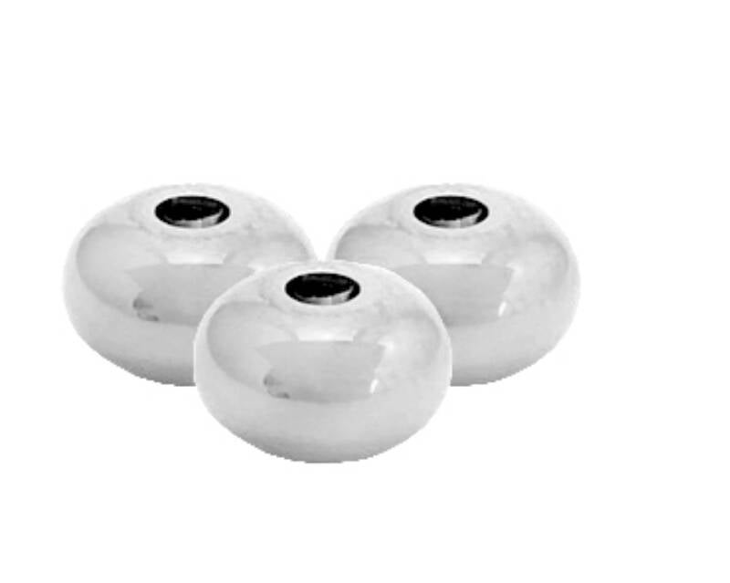 Stainless steel kralen 8mm Zilver