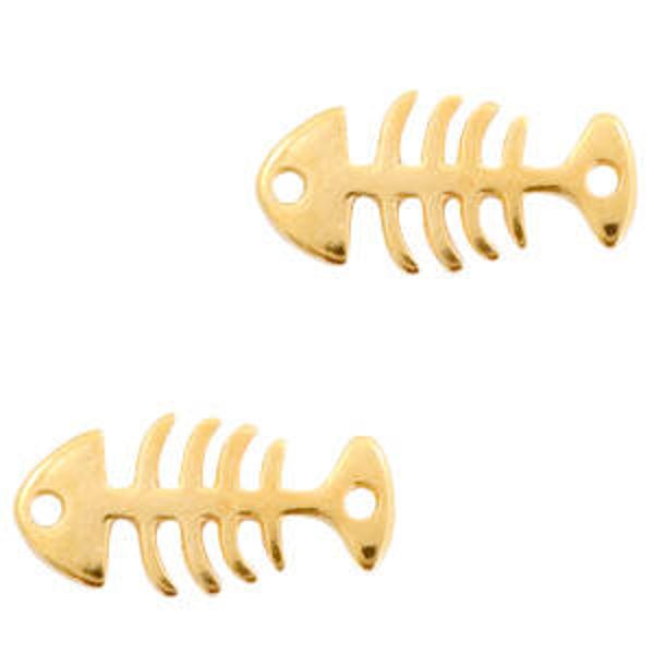 DQ tussenstuk fishbone goud