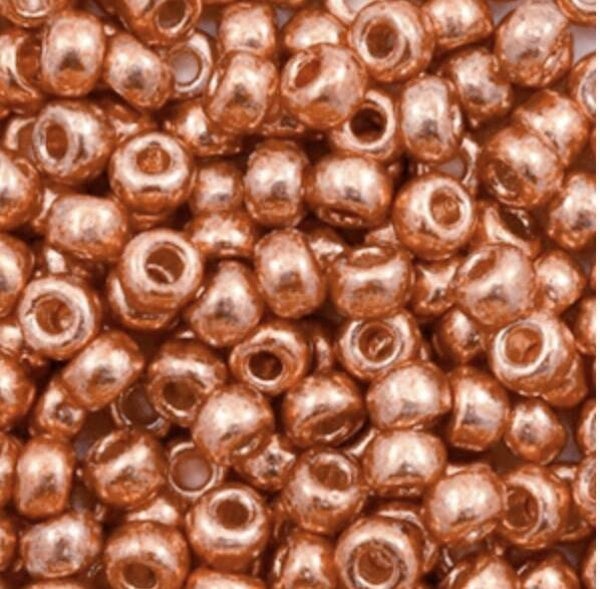 Miyuki 6/0 rocailles Duracoat galvanized pink blush 6-4207