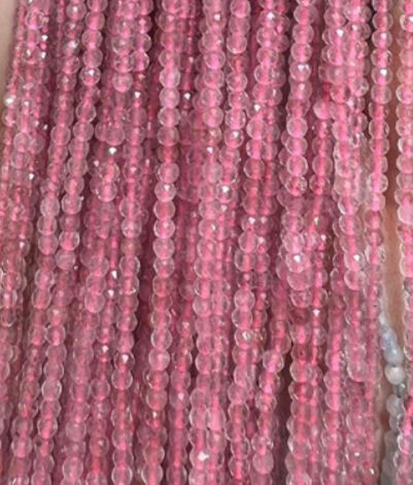 Natuursteen kralen 2mm strawberry quarts