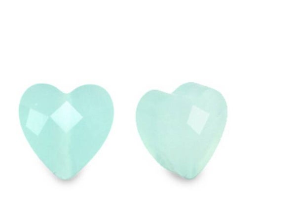 Facet fashion kralen hart Turquoise