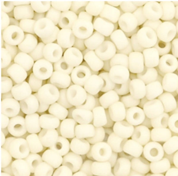 Miyuki rocailles 3mm Opaque matte cream white 8-2021