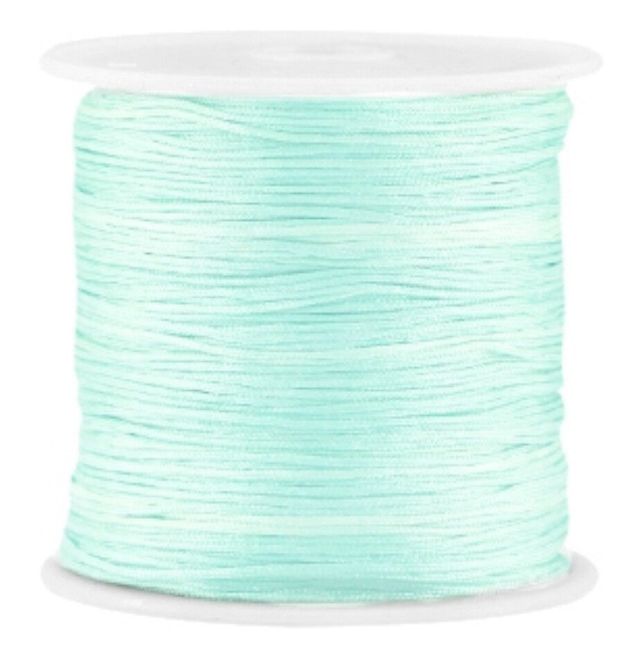 Satijn Macramé draad 0.8mm Light crysolite green