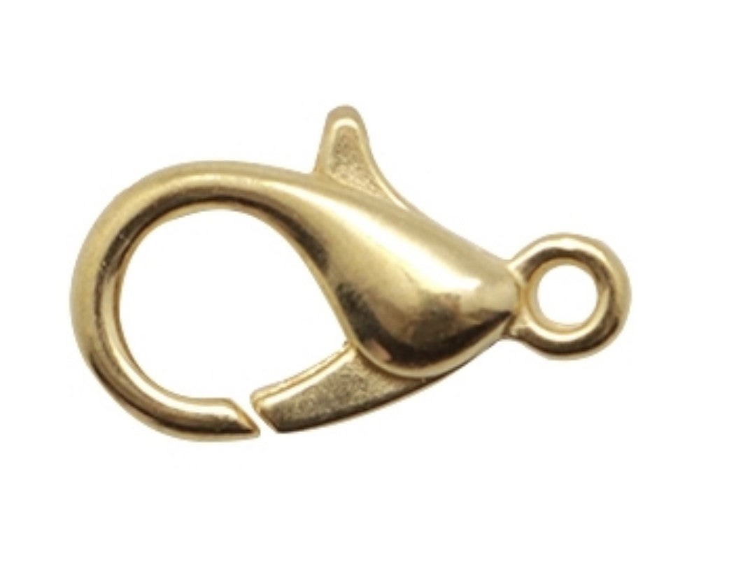 DQ karabijnslot goud 10mm 5 stuks 