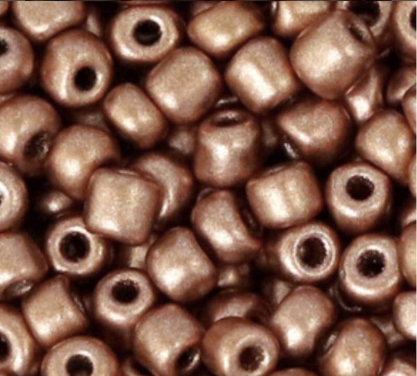 Rocailles 6/0 4mm copper gold