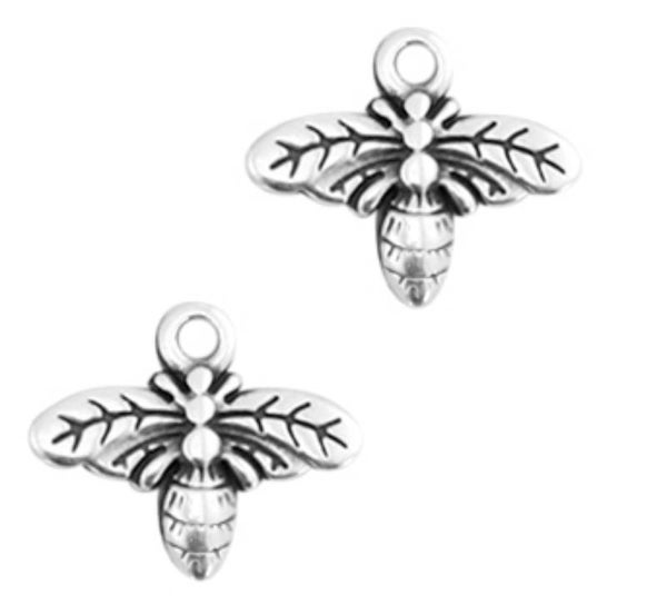 DQ bedel / hanger metaal bij zilver