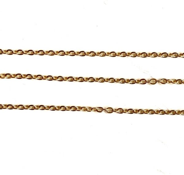 Stainless steel jasseron 1,5 mm goud