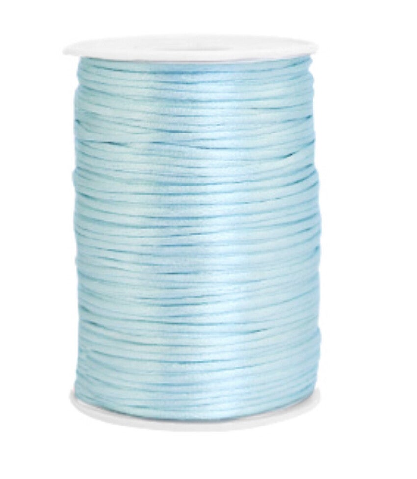 Satijn koord 2,5mm Ice Blue