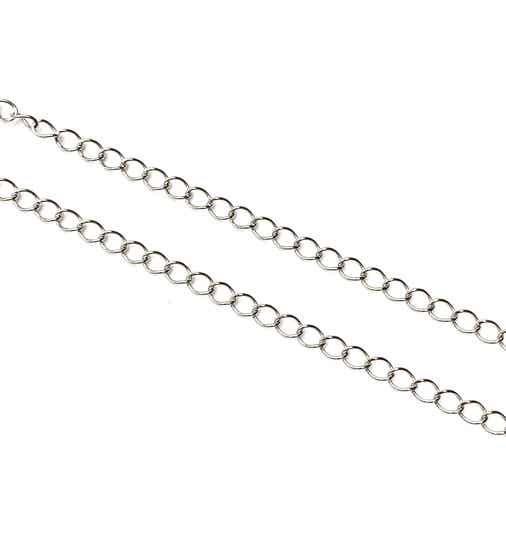 Stainless steel verleng ketting rvs zilver 50 cm