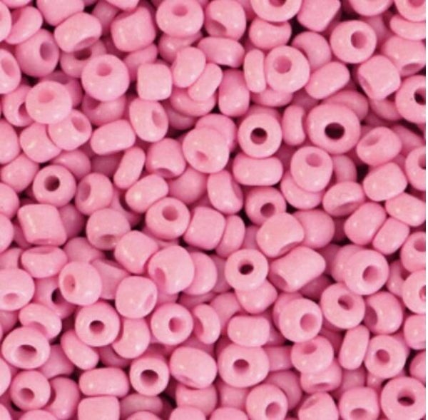 Rocailles 8/0 (3mm) Punch pink