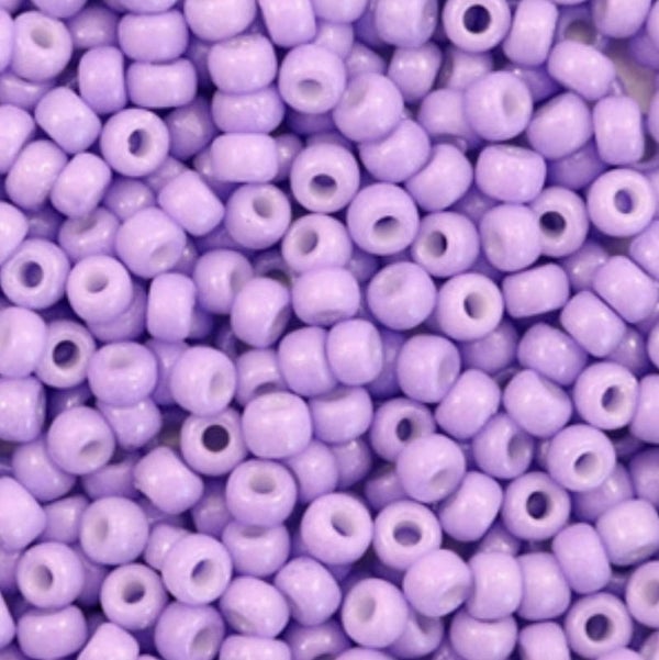 Miyuki rocailles 8/0. 3mm Duracoat opaque columbine purple 8-4488