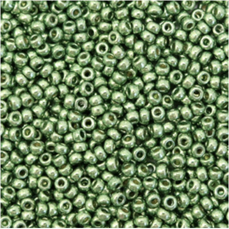 Miyuki rocailles 11/4215 2mm Duracoat galvanized sea green