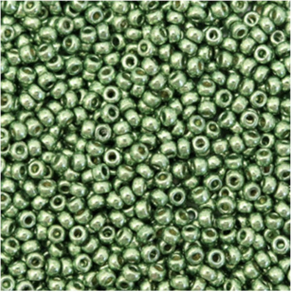 Miyuki rocailles 11/4215 2mm Duracoat galvanized sea green