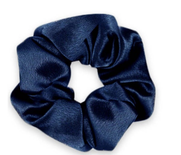 Scrunchie Silky Deep Blue