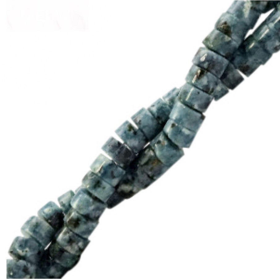 Natuursteen kralen disc 4mm Turquoise green