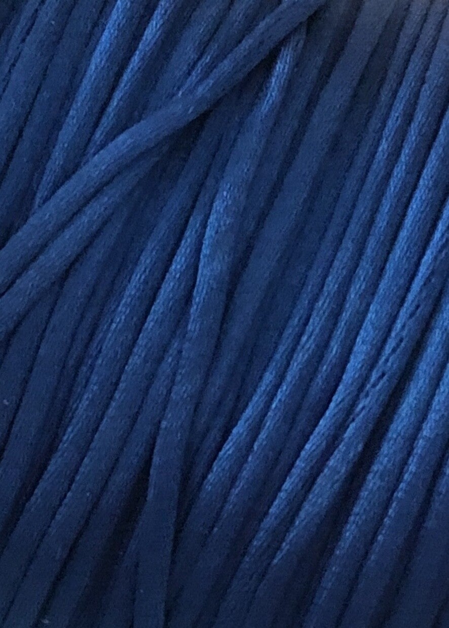 Macramé satijnkoord 1,5mm Cobalt blauw