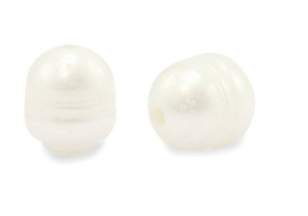 Zoetwater parels Rice 12x10mm groot rijggat 2mm