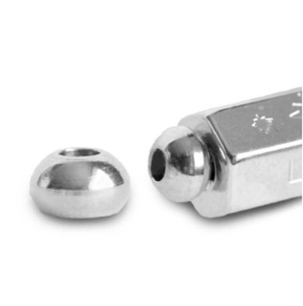 C.U.S. Message beads eindkap Zilver