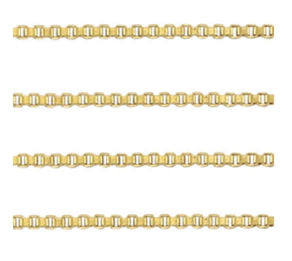 Stainless steel jasseron venetiaanse schakel goud 