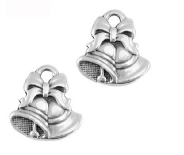 DQ bedel / hanger sneeuw klok zilver