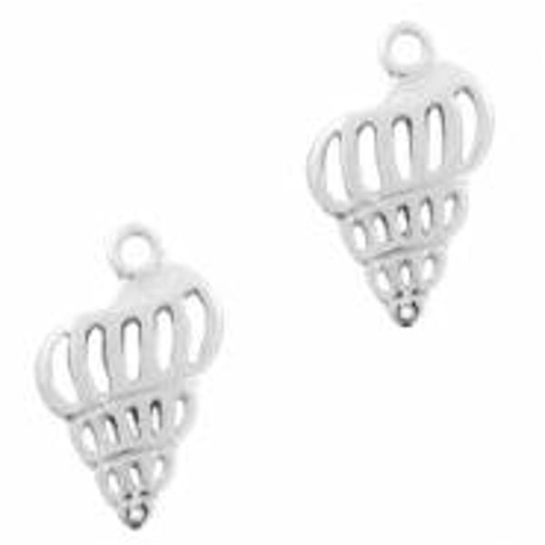 DQ bedel schelp (zilver)