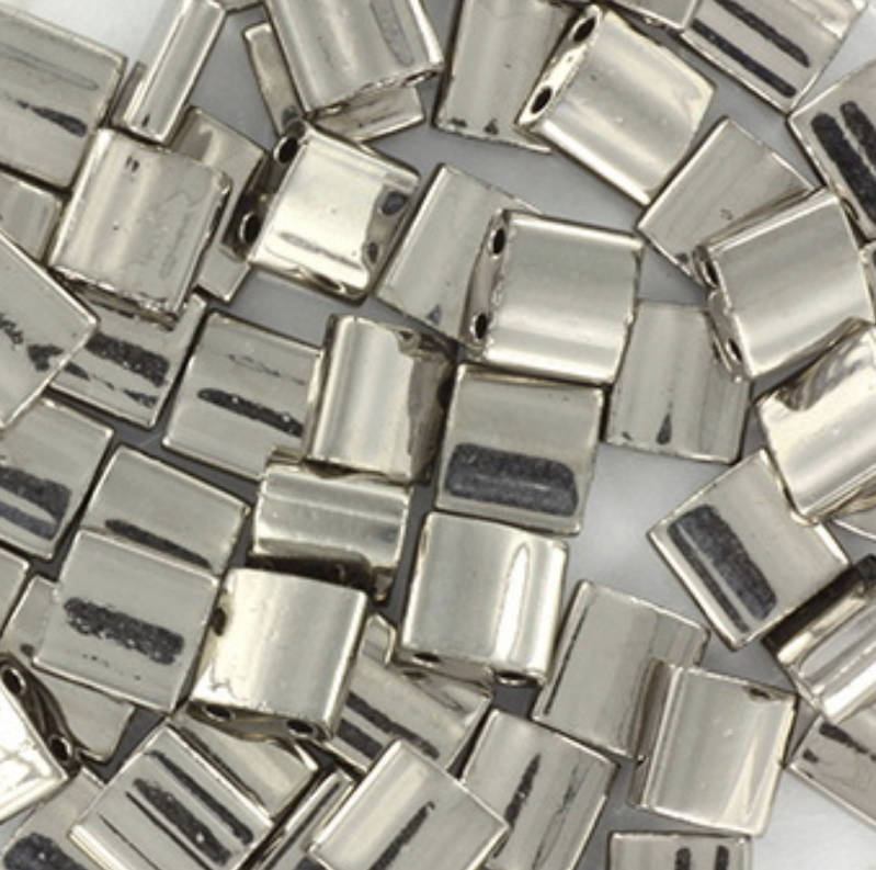 Miyuki tila 5x5 silver plated 