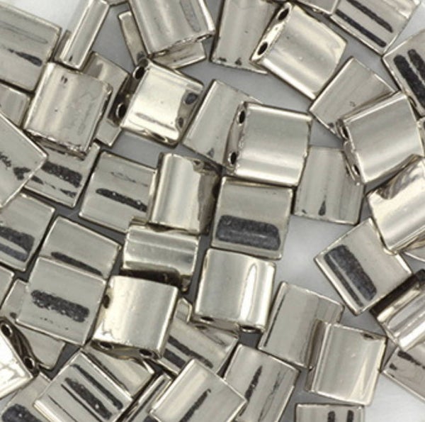 Miyuki tila 5x5 silver plated 