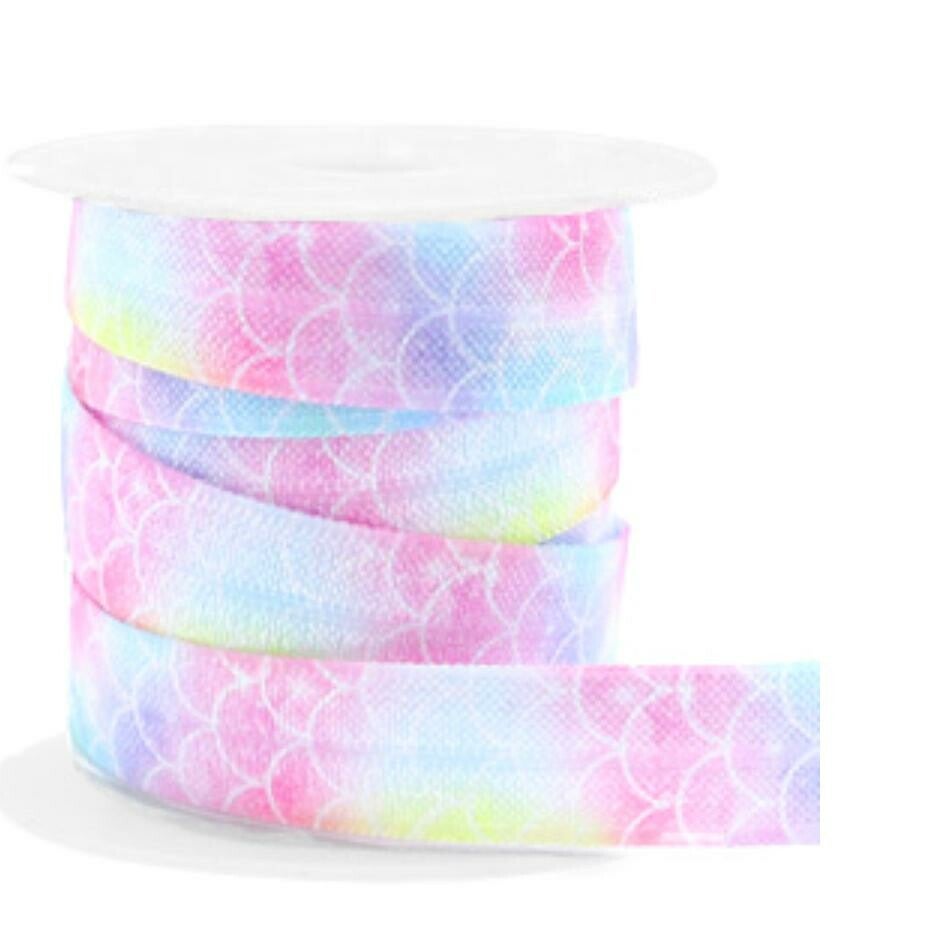 Elastisch Ibiza lint mermaid pattern pink